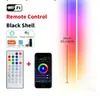 Lámpara de pie de fábrica directa de Shenzhen 2.4G Bluetooth luz ambiental de suelo enchufe de 3 secciones 5V luz ambiental de esquina que cambia de color