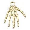 Kit Misto com 20 Peças de Ouro KC DIY Vintage Halloween Acessórios para Joias de Liga: Pingentes de Caveira, Fantasma, Abóbora, Aranha