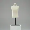 Maniquíes de Exhibición de Tienda de Ropa de Gama Alta, Maniquí de Escritorio de Medio Cuerpo Masculino, Estante Modelo, Exposición de Cabeza y Cuerpo de Tienda de Ropa para Hombres, Vela