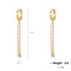 Pendientes Kenjay de ópalo y circonita bañados en cobre y oro auténtico para mujer, aros de estilo europeo y americano, estilo vintage clásico, combinables.