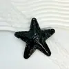 Patrón de grietas de hielo transfronterizo cuero estrella de cinco puntas muñeca colgante corazón de melocotón diy accesorios de joyería materiales llavero con corazón ins