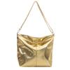 2024 Nuevo Bolso Tipo Cubo Casual de Moda Retro de Gran Capacidad para Hombro Cruzado para Mujer, Bolso Tote Brillante para Viajera