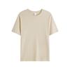 79000 algodón peinado 180g marca de moda Camiseta hombre casual holgada manga corta hombre color liso camiseta manga corta venta al por mayor