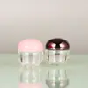 Suministro de botella cosmética acrílica transparente de 10 g con forma para crema, sin liner, botella transparente, botella cosmética para crema loción