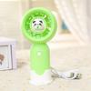 2025 nova boneca de desenho animado com suporte para celular ventilador pequeno de mão para estudante carregamento USB atacado impressão presente