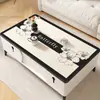 Toalha de Mesa para Café Estilo Chanel, à Prova de Óleo, Impermeável, Não Precisa Lavar, Resistente ao Calor, para Mesa de Centro de Sala de Estar, Aparador de TV, Mesa de Jantar e Tapete Protetor de Superfície de Mesa