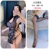 Noche Larga Ropa Íntima Sexy Nuevo Estilo Chino Cheongsam Sexy Transparente Abertura Alta Estilo Tinta Correas Qqny1558