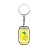 Série Criativa de Desenhos Animados de Bebidas de Verão Chaveiro DIY Personalizado Tendência Pingente para Mochila de Estudante Venda por Atacado