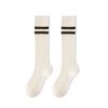 Calcetines altos para mujer primavera y otoño calcetines ajustados de compresión otoño e invierno rayados adelgazantes micro-presión hasta la rodilla calcetines al por mayor