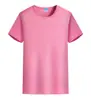Camiseta lisa de secado rápido al por mayor de manga corta con cuello redondo personalizada para publicidad cultural, camiseta con logo impreso, ropa de trabajo de algodón para verano