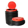 Balde de água dobrável para carro, balde portátil de grande capacidade para armazenamento de água para uso no carro, balde tipo guarda-chuva de plástico espessado, caixa de armazenamento retrátil