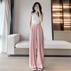 Pantalones de Pierna Ancha de Seda de Hielo Pantalones de Mujer Verano Pantalones Sueltos Cintura Alta Pantalones Yamamoto Casuales Anti-mosquitos Drapeados Plisados Protección Solar