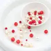 Perlas de Imitación de Alto Brillo Perforadas de ABS Tamaño Mixto Cuentas Sueltas Accesorios para Joyería DIY Color Mixto Color Mixto Fabricante Mayorista