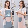 Delantal con Tema de Ciervo para Limpiar Manos, para Cocina y Comedor, Diseño Creativo y Sencillo para Cocinar, Impermeable y a Prueba de Aceite, Moderno para Hombres y Mujeres, con Logo Impreso