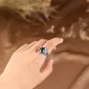 Anillo Abierto de Nicho para Dedo Índice de Moda Trendy Vintage con Garra de Águila y Zircón Versátil Unisex