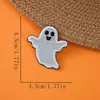 Adesivos de Tecido Bordados de Halloween Desenho Animado Fantasma Termocolantes Autoadesivos Decoração de Feriado Capa de Celular Adesivos de Decoração com Fita