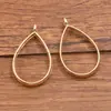 17 Estilos de Accesorios para Joyería DIY de Aleación Dorada KC, Colgantes de Luna en Forma de Corazón, Encantadores Marcos Huecos de Resina