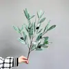 Folhas de Oliveira Simuladas, Frutos de Oliveira, Plantas Verdes com Folhas de Plantas Frutíferas, Arranjos Florais de Engenharia Doméstica, Decorações de Hotel para Casamentos