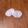 Caja de plástico transparente creativa para 8 cuentas, caja de almacenamiento de escritorio, caja redonda de plástico para bricolaje, caja de joyería de diamantes para teléfono móvil