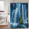 Cortina de Ducha Amazon Nueva Decoración de Baño Transfronteriza Tela Estilo Europeo Nuevo Poliéster Estampado Cortina Divisoria Cortina de Ducha Zhejiang