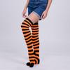 Meias Coloridas Acima do Joelho para Mulheres, Fantasias de Halloween, Meias Listradas para Dança de Performance para Todas as Estações