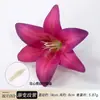 Cabeza de flor de lirio artificial 3D realista, accesorio para el cabello Hanfu, materiales para manualidades DIY, accesorio para fotos de boda, guirnalda de flores, arreglo floral
