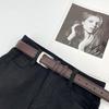 Cinto Ins Cinto de couro genuíno vintage masculino com calças jeans Cinto largo da moda Cinto casual feminino para jovens