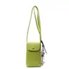Bolsa Popular de Verano para Teléfono Móvil de Cuero Suave para Mujer 2025 Nuevo Retro Simple Pequeña Bolso Casual Mini Hombro Cuadrado Pequeño