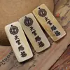 Osso de Boi Tianguan Concede Bênçãos Pingente Guofeng Padrão Bagua Escultura em Osso Etiqueta Pendente Pulseira Wenwan Pendente Lateral Acessórios DIY