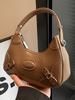 Bolso Pequeño con Textura Retro para Mujer 2025 Otoño Nuevo Bolso de Hombro Único Bolso Cruzado Cuadrado Pequeño de Moda y Estilo para el Trabajo