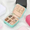 Bolsa con cierre para Joyería, Pendientes, Aretes, Collares, Anillos, Caja de Almacenamiento Portátil, Joyero, Organizador de Joyería