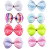 Horquilla de lazo tridimensional colorida, accesorios para el cabello de dibujos animados, linda pinza de color caramelo, tocado de princesa, pinza de pico de pato