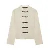 Ropa de mujer transfronteriza al por mayor 2026 verano nuevo estilo cuello alto con lazo en la cintura ajuste ceñido manga larga camisa a rayas top versátil
