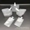Bolsa de boquilla de succión transparente esmerilada de 10 ml y 30 ml, bolsa con tapa de rosca, boca de mariposa, artículos de viaje, subbolsa, se puede enviar