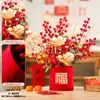 Itens Decorativos do Ano do Carneiro 2027, Enfeites de Balde de Bênção de Flores de Ano Novo, Adereços de Decoração de Atmosfera para Sala de Estar do Festival da Primavera e Decorações Penduradas