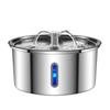 Dispensador de Agua para Mascotas de Acero Inoxidable Alimentador Inteligente de Agua Led para Gatos y Perros Purificación de Agua de Doble Capa Plato para Beber Tazón de Agua