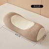 Almohada de cáscara de trigo sarraceno entera para protección de la columna cervical, funda de almohada para adultos para ayudar al sueño, soporte de tracción anti-arco óseo, forma cilíndrica dura