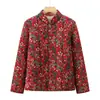 Roupas de inverno para pessoas de meia-idade e idosos, roupas de casa, jaqueta acolchoada pequena para mulheres, casaco engrossado da vovó, roupas para mães, quente, jaqueta acolchoada protetora de cintura para senhoras idosas