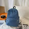 Mochila Escolar Ins Estilo Coreano para Mujer Estudiante de Secundaria Gran Capacidad Simple Cordón Color Mochila Estudiante de Secundaria Preparatoria Mochila para Estudiante Hombre