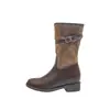 Botas de montar para mujer hasta la pantorrilla con elevador interior, tacones gruesos y detalles de hebilla de cinturón, nueva colección otoño/invierno 2026, Botas estilo Martin británico