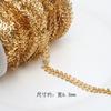 Chapado en Cobre Hojas de Oro Real Cruz Cadena de Perlas Simple DIY Joyería Hecha a Mano Pulsera de Borlas Accesorios para Collares