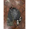 Design original, estampa de leopardo leve estilo asiático, padrão xadrez, moletom com gola alta, unissex, modelagem solta, comprimento curto, cardigã estilo americano para o outono