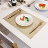 Jogo Americano Retangular Vazado Criativo Antiderrapante Decorativo para Mesa de Jantar Plástico Adereços para Fotos Vaso Tapete Venda Quente Transfronteiriça