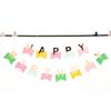 Decoração de Bandeirinhas para Festa de Aniversário Transfronteiriça Bandeirinha Cauda de Peixe Folha de Ouro Faixa com Letras Feliz Aniversário Decoração de Bandeirinhas Cauda de Peixe