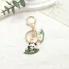 Festival del Bote del Dragón Marea Nacional Llavero Metálico de Zongzi Llavero Lindo de Panda Colgante de Bolsa de Bendición Festiva Joyería Pequeña