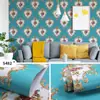 Papel de parede autoadesivo por atacado quarto casa fresco estilo pastoral dormitório renovação papel de parede fundo adesivos decorativos de parede