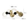 Anillo de moda de lujo ligero para colgar en la pared decoración de pared de hierro sala de estar comedor pared de fondo de sofá colgante decoración de habitación modelo