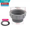 Fregadero de cocina, lavabo para verduras, manguera para lavabo, escurridor de doble ranura, desodorante, bajante, junta de tubería de 50 mm, accesorios de drenaje