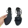 Za2025 Novo Estilo Outono Tanga Personalizada Salto Alto com Tiras Metálicas nas Costas e Fivelas Sandálias de Bico Fino para Mulheres