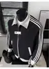Sudadera tipo cárdigan con cremallera, cuello alto, color de contraste y tres rayas, para hombre, estilo retro americano, casual, deportiva, para Primavera y Otoño 2026